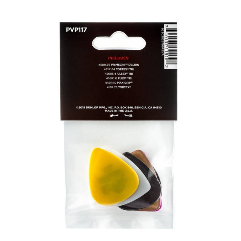 Медіатори Dunlop PVP117 Bass Variety Pack (6 шт.)