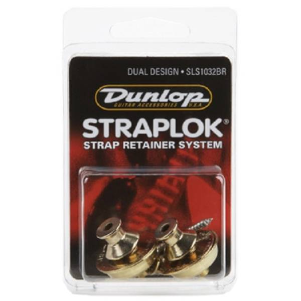 Стреплоки для ременя Dunlop SLS1032BR Strap Retainers Dual Design - Brass