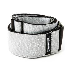 Ремень для гитары DUNLOP D6712 JACQUARD CUBE HATCH LIGHT GREY STRAP