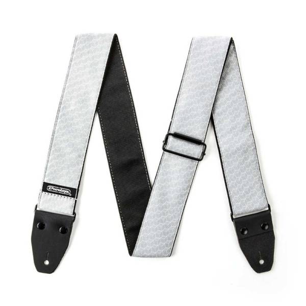 Ремень для гитары DUNLOP D6712 JACQUARD CUBE HATCH LIGHT GREY STRAP