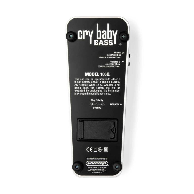 Педаль эффектов DUNLOP CRY BABY BASS WAH