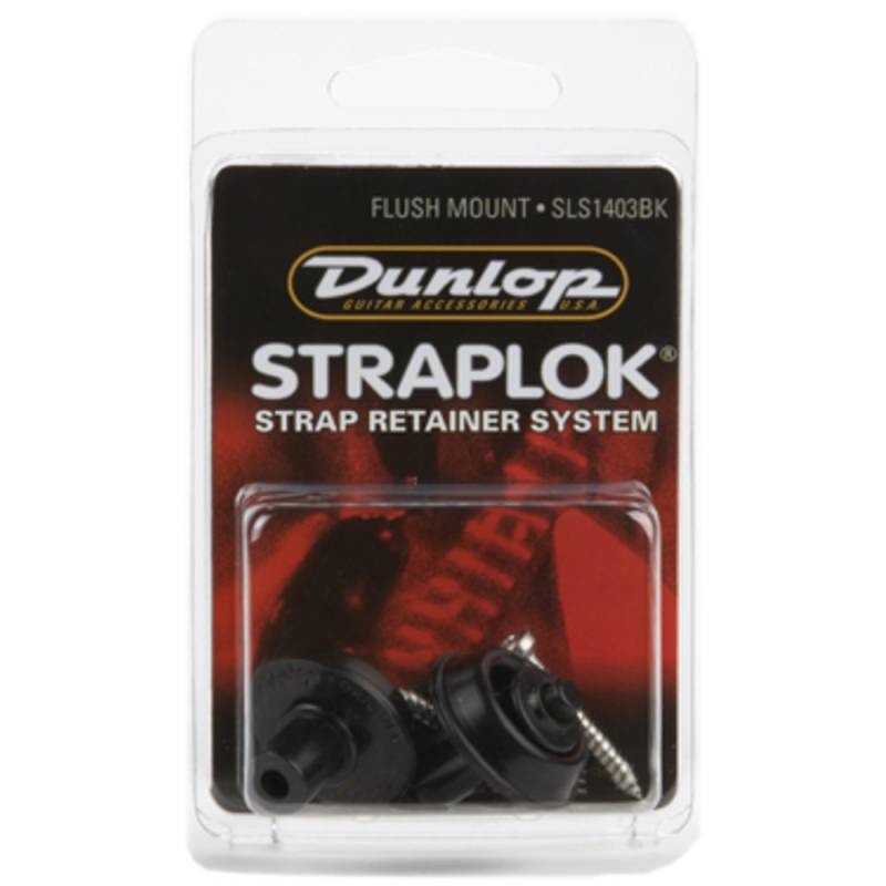 Стреплоки для ремня DUNLOP SLS1403BK STRAPLOK STRAP RETAINERS FLUSH MOUNT - BLACK OXIDE