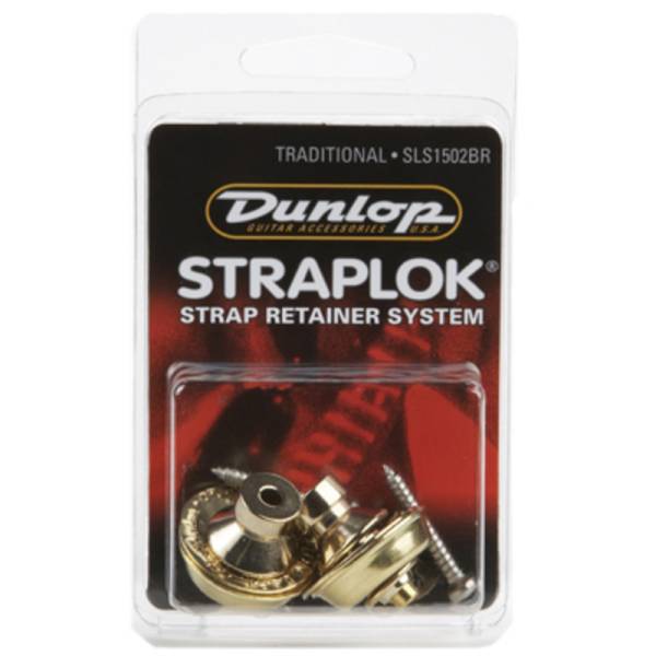 Стреплоки для ремня DUNLOP SLS1502BR STRAPLOK STRAP RETAINERS TRADITIONAL - BRASS