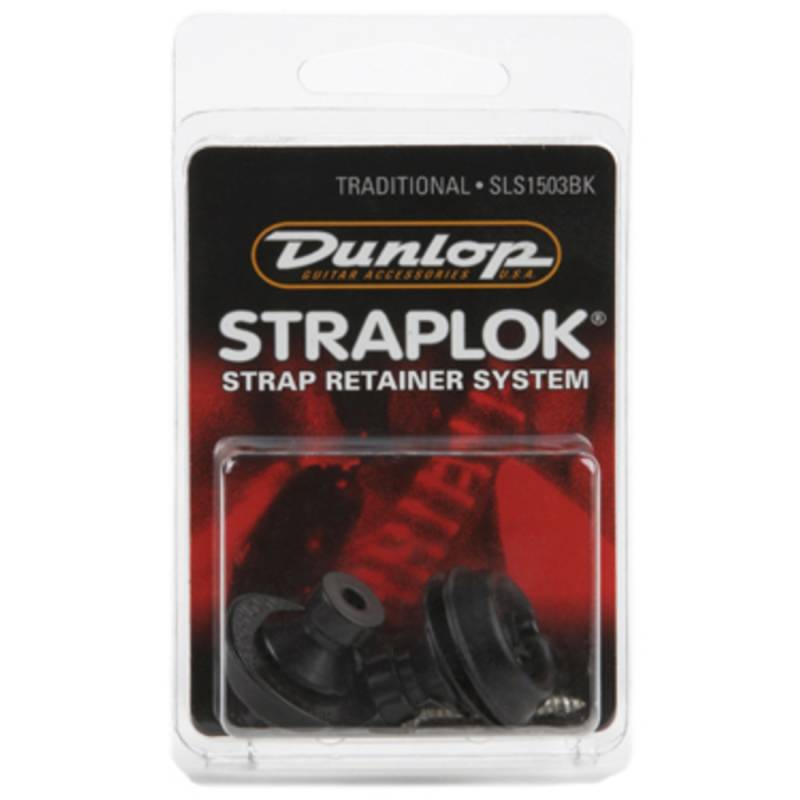 Стреплоки для ременя DUNLOP SLS1503BK STRAPLOK STRAP RETAINERS TRADITIONAL - BLACK OXIDE