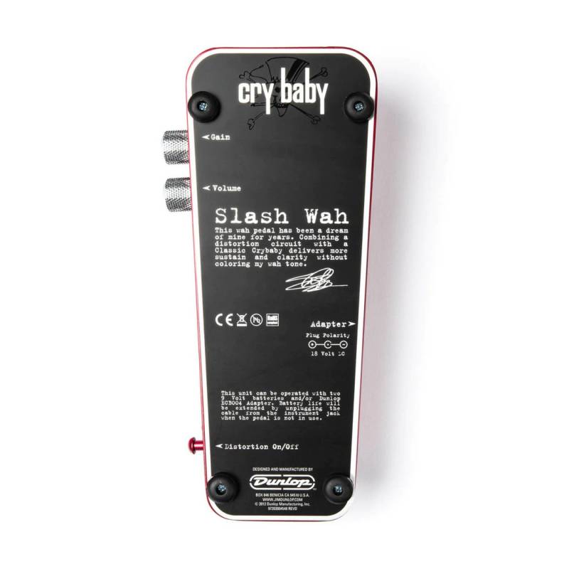 Педаль эффектов DUNLOP SLASH CRY BABY WAH