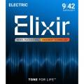 Струны для электрогитары Elixir 12002 Nanoweb Nickel Plated Steel Super Light 9/42