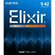 Струни для електрогітари Elixir 12002 Nanoweb Nickel Plated Steel Super Light 9/42