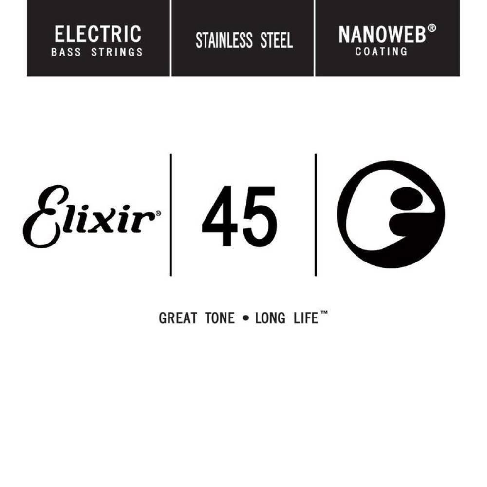 Струна Elixir 13345 Nanoweb Stainless Steel .045