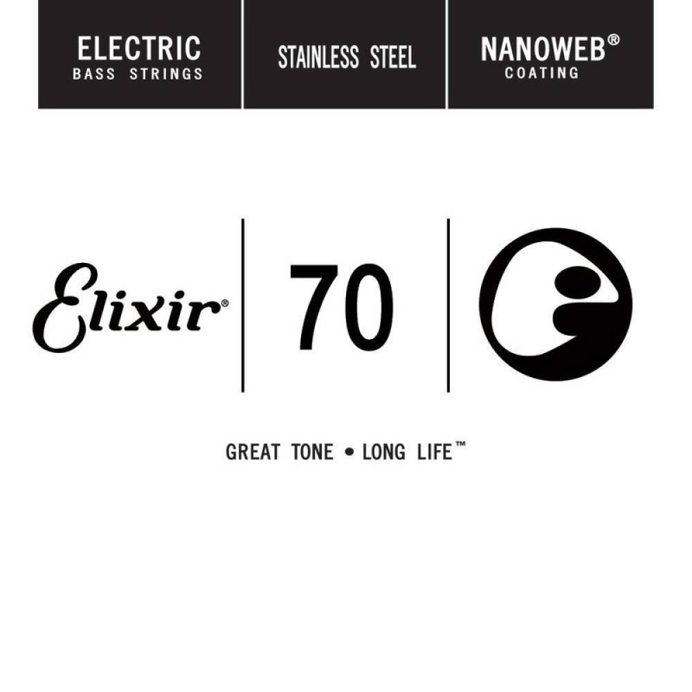 Струна Elixir 13371 Nanoweb Stainless Steel .070