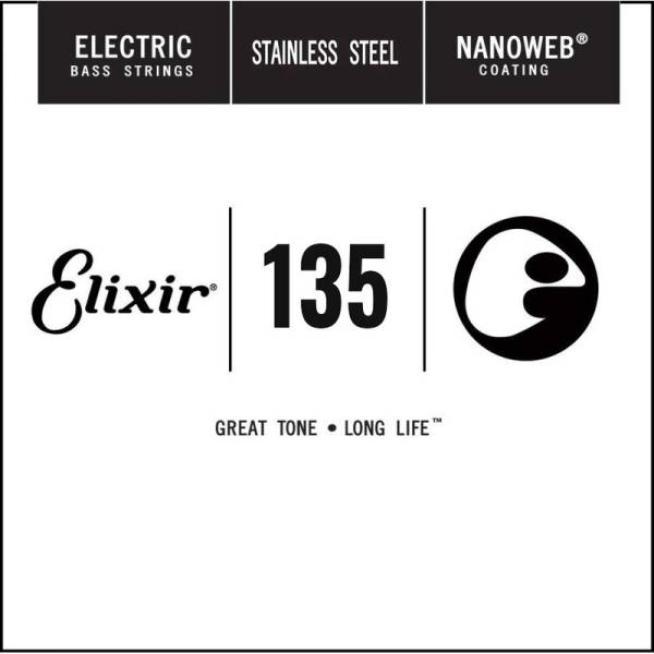 Струна Elixir 13437 Nanoweb Stainless Steel .135
