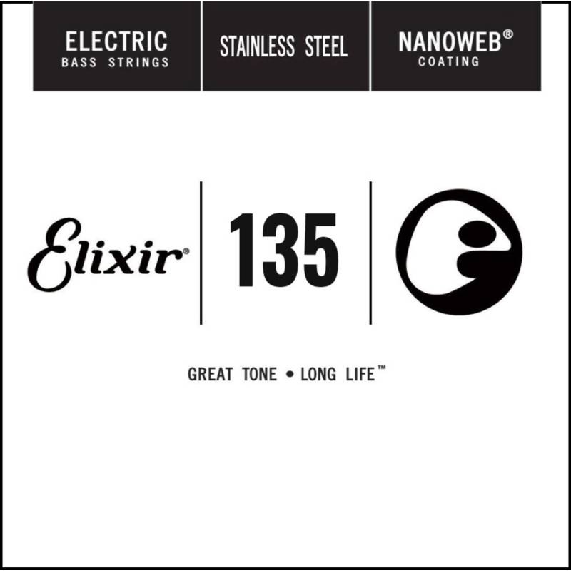 Струна Elixir 13437 Nanoweb Stainless Steel .135
