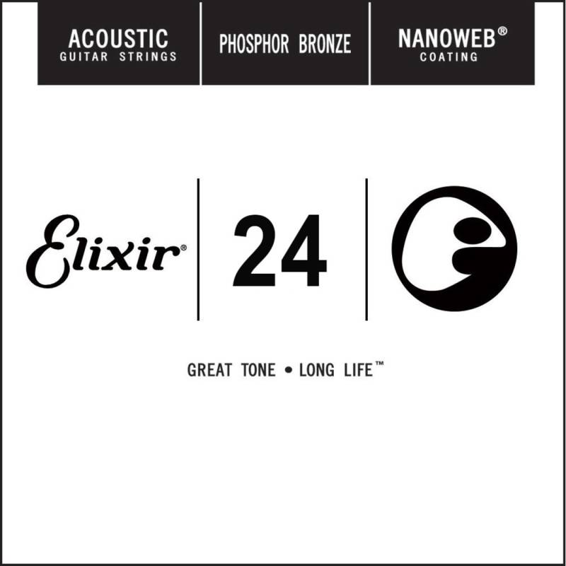 Струна Elixir 14124 Nanoweb Phosphor Bronze .024