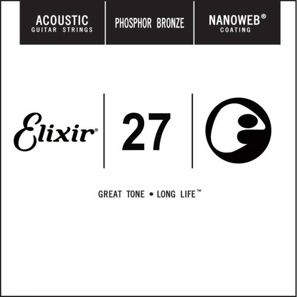 Струна Elixir 14127 Nanoweb Phosphor Bronze .027