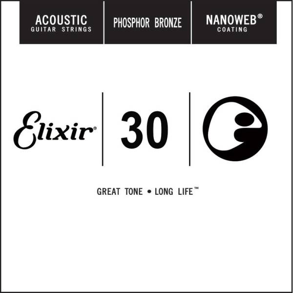 Струна Elixir 14130 Nanoweb Phosphor Bronze .030