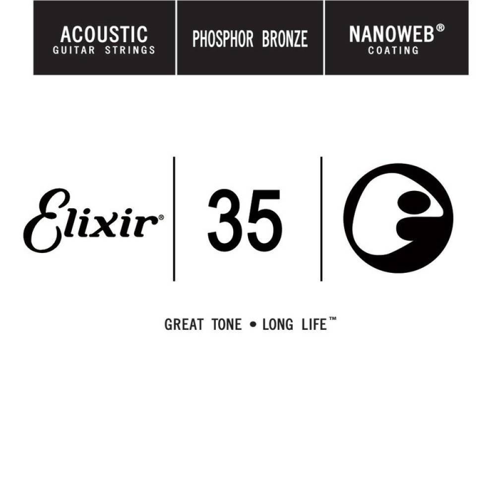 Струна Elixir 14135 Nanoweb Phosphor Bronze .035