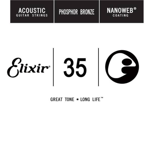 Струна Elixir 14135 Nanoweb Phosphor Bronze .035
