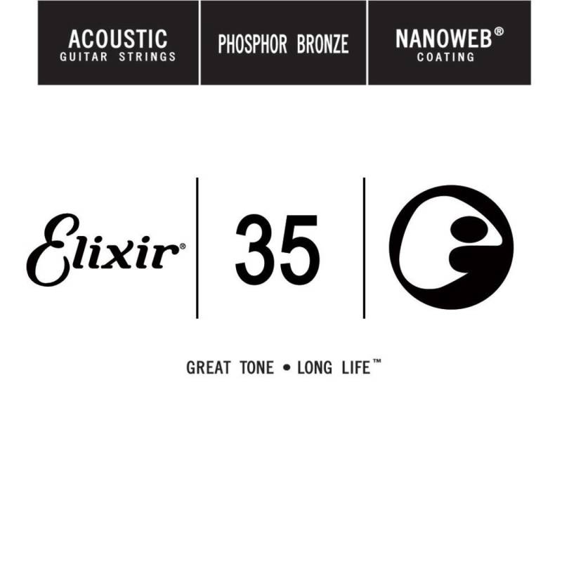 Струна Elixir 14135 Nanoweb Phosphor Bronze .035