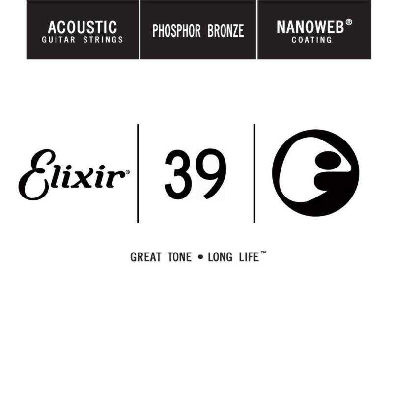 Струна Elixir 14139 Nanoweb Phosphor Bronze .039