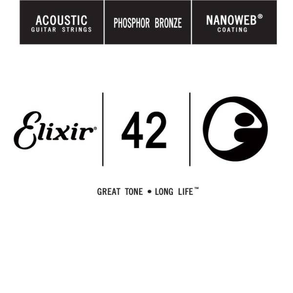 Струна Elixir 14142 Nanoweb Phosphor Bronze .042