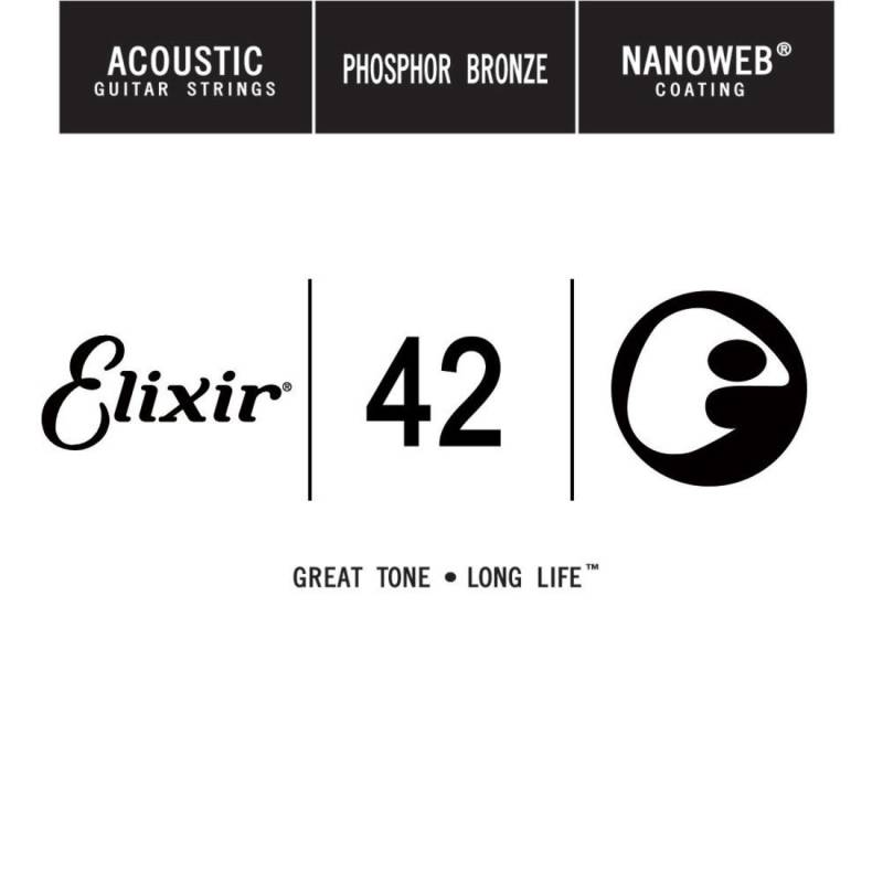 Струна Elixir 14142 Nanoweb Phosphor Bronze .042