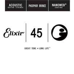 Струна Elixir 14145 Nanoweb Phosphor Bronze .045