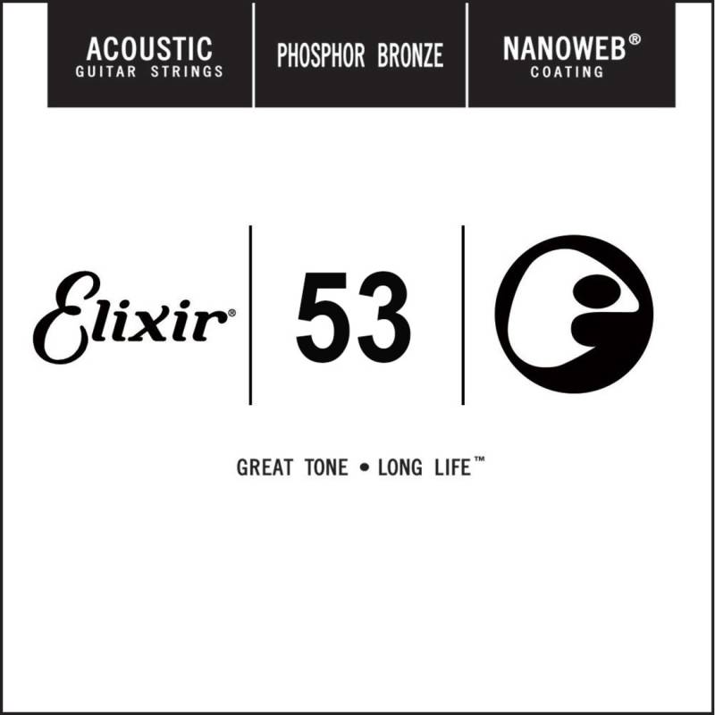 Струна Elixir 14153 Nanoweb Phosphor Bronze .053
