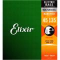 Струны для бас-гитары Elixir 14207 Nanoweb Coated Nickel Plated Steel Light/Medium 5-String 45/135