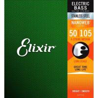 Струни для бас-гітари Elixir 14702 Nanoweb Coated Stainless Steel Medium 4-String 50/105