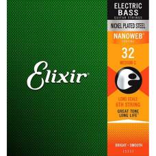 Струна Elixir 15332 Nanoweb Coated Nickel Plated Steel Medium C 032