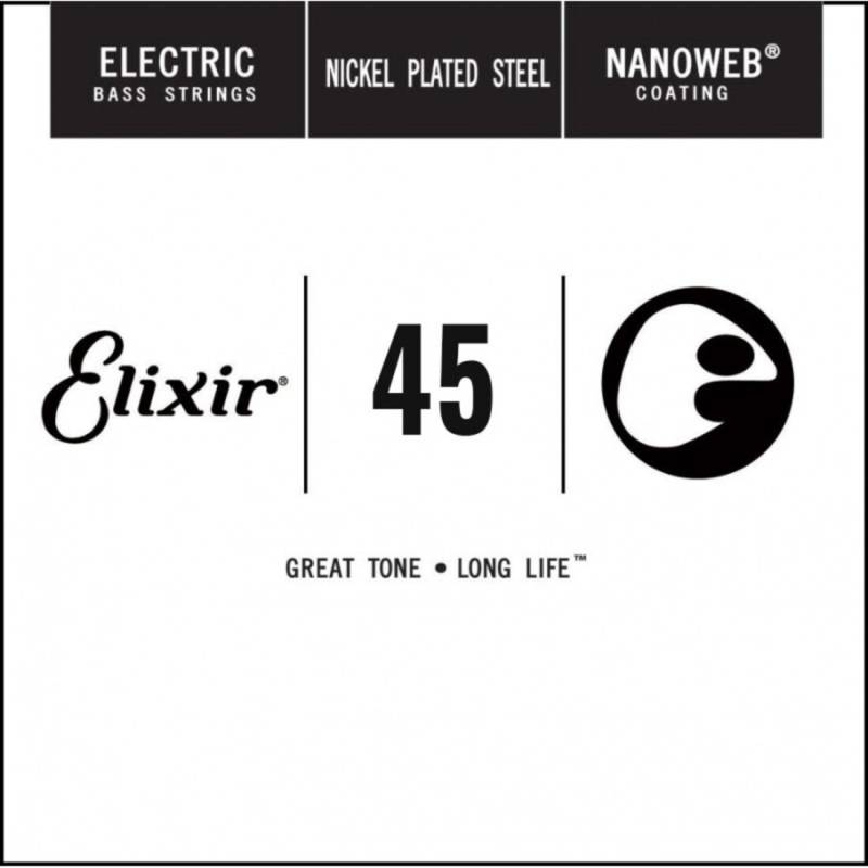 Струна Elixir 15345 Nanoweb Long Scale .045