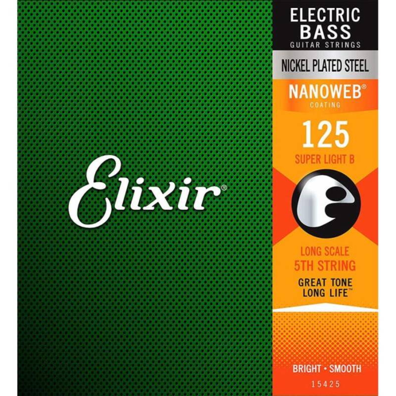 Струна Elixir 15425 Nanoweb Coated Nickel Plated Steel Super Light B 125