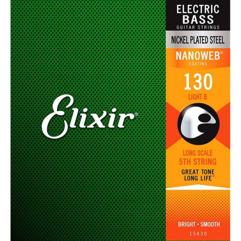Струна Elixir 15430 Nanoweb Coated Nickel Plated Steel 130 Light B