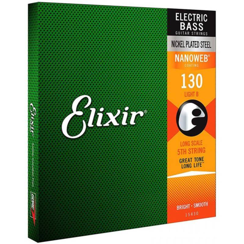 Струна Elixir 15430 Nanoweb Coated Nickel Plated Steel 130 Light B