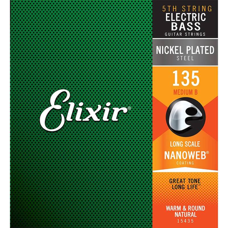 Струна Elixir 15435 Nanoweb Coated Nickel Plated Steel 5th 135 Medium B