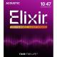 Струни для акустичної гітари Elixir 16152 Nanoweb Phosphor Bronze 12 Strings Light 10/47