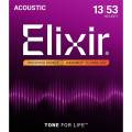 Струны для акустической гитары Elixir 16182 Nanoweb Phosphor Bronze HD Light 13/53