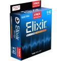Струны для электрогитары Elixir 3 Pack 16540 Nanoweb Nickel Plated Steel Super Light 9/42