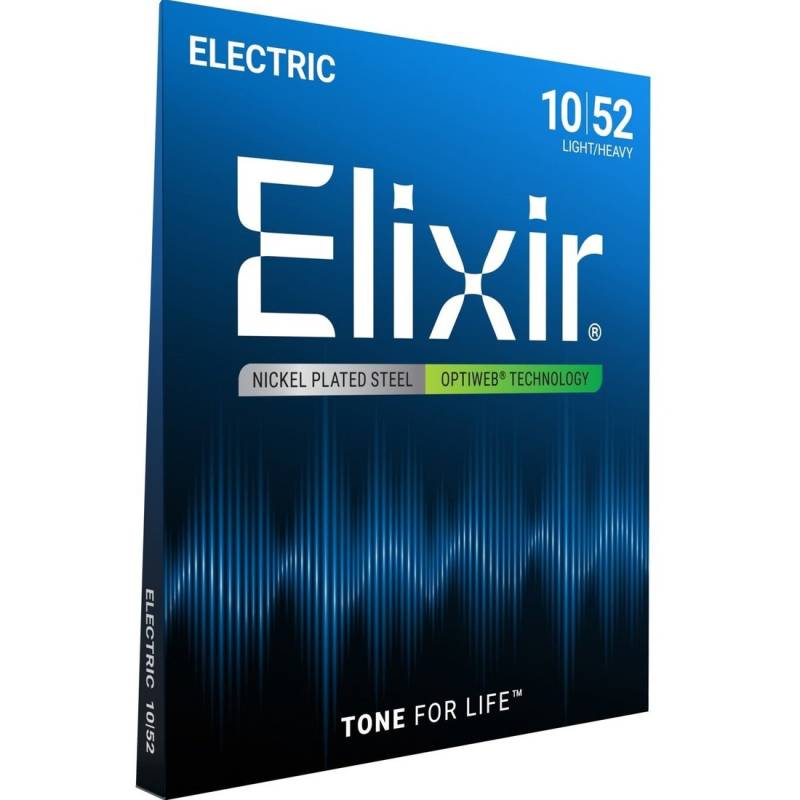 Струны для электрогитары Elixir 19077 Optiweb Nickel Plated Steel 10/52