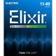 Струни для електрогітари Elixir 19102 Optiweb Nickel Plated Steel 11/49