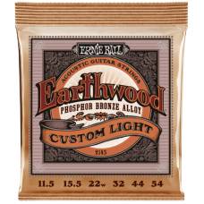 Струни для акустичної гітари Ernie Ball 2145 Earthwood Phosphor Bronze 11.5/54