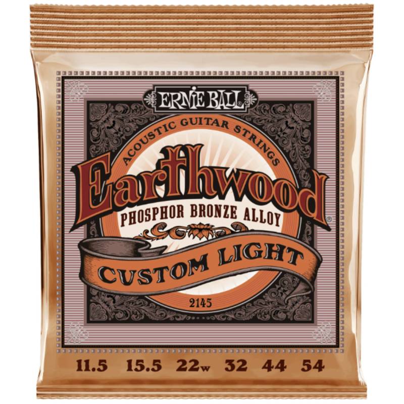 Струны для акустической гитары Ernie Ball 2145 Earthwood Phosphor Bronze 11.5/54