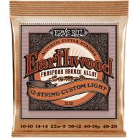 Струны для акустической гитары Ernie Ball 2152 Earthwood Phosphor Bronze 12-String Light 10/48