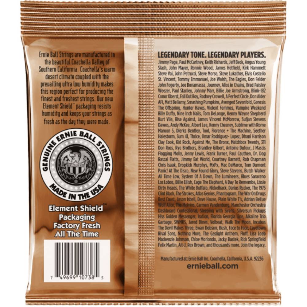 Струни для акустичної гітари Ernie Ball 2152 Earthwood Phosphor Bronze 12-String Light 10/48