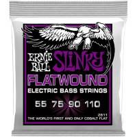 Струни для бас-гітари Ernie Ball 2811 Cobalt Slinky Flatwound 55/110