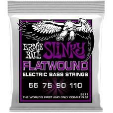 Струни для бас-гітари Ernie Ball 2811 Cobalt Slinky Flatwound 55/110