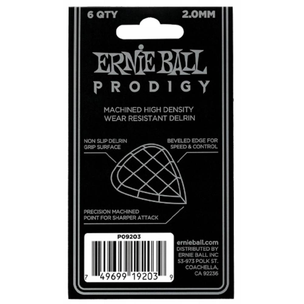 Медиаторы Ernie Ball 9203 Prodigy Mini Player's Pack 2.0 mm (6 шт.)