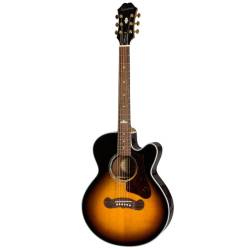 Электроакустическая гитара Epiphone J-200 EC Studio Parlor Vintage Sunburst