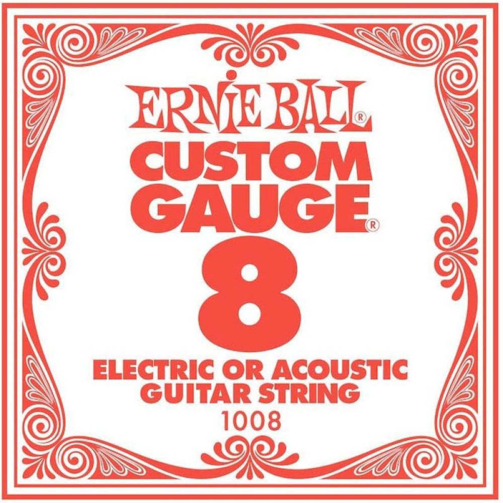 Струна Ernie Ball 1008 Plain Steel .008