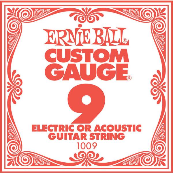 Струна Ernie Ball 1009 Plain Steel .009