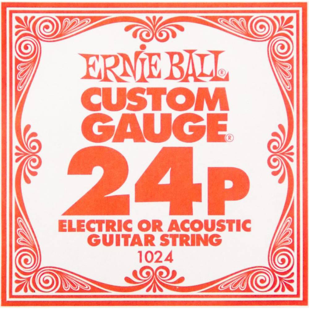 Струна Ernie Ball 1024 Plain Steel .024